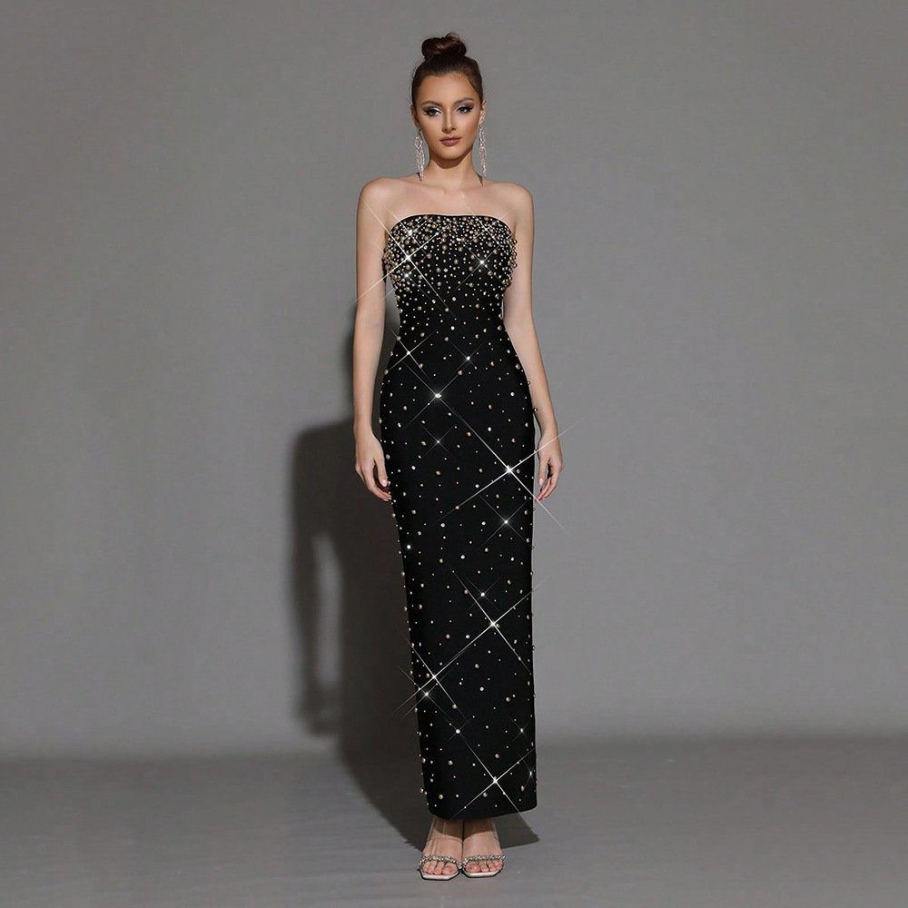 BACCHA - Abito Fascia Nero Elegante | Collezione Notte